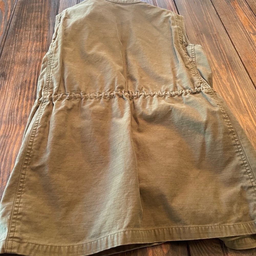 Zara Multi Pocket Utility Vest Size Green S - Picture 7 of 8